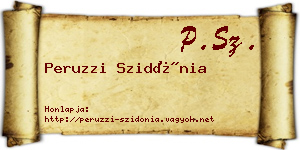 Peruzzi Szidónia névjegykártya